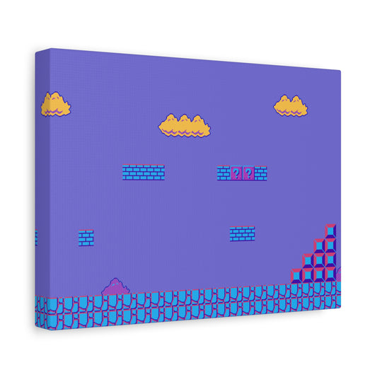 Retro Pixel Jump Canvas – Classic Platformer Tribute